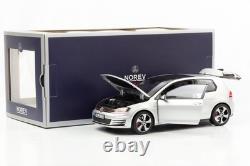 118 Norev Volkswagen Golf VII GTI 2013 Reflex Silver, Full Opening