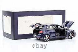 118 VW Golf Gti VII 2013 Night Blue Metallic Norev Full Opening Limited Edition 200 PC