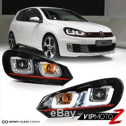 2010-2014 Volkswagen Golf Gti Mk6 Sportwagon Oled Tube Neon Red Lights Pair