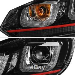 2010-2014 Volkswagen Golf Gti Mk6 Sportwagon Oled Tube Neon Red Lights Pair