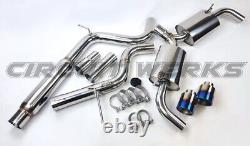 2022-2024 Volkswagen Golf GTI MK8 Catback Exhaust System with Burnt Tip