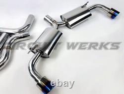 2022-2024 Volkswagen Golf GTI MK8 Catback Exhaust System with Burnt Tip