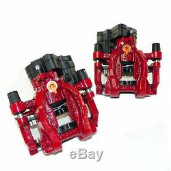 2x Rear Brake Saddle Red 310mm Vw Golf Gti R 7 Audi A3 8v S3 Rs3 Tts (b)