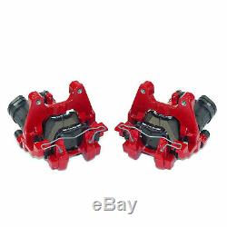 2x Rear Brake Saddle Red 310mm Vw Golf Gti R 7 Audi A3 8v S3 Rs3 Tts (b)