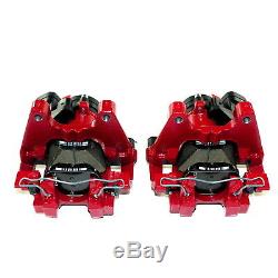 2x Rear Brake Seat Red 310mm Vw Golf 7 Gti R Audi A3 8v S3 Rs3 Tts (b)