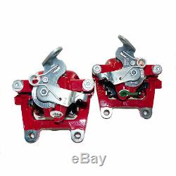 2x Rear Caliper Red Vw Golf 5 6 Gti Scirocco R Audi A4 8p S3 Rs3 Tt 8j