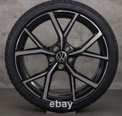 4 new 17-inch wheels VW GOLF 8R Estoril GTI GTD GTE golf 5 6 7 polished black