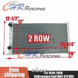 ALUMINUM RADIATOR For 1994-1998 95 96 VOLKSWAGEN VW GOLF GTI VR6 MK3 V6 manual