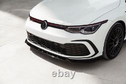 Adjustable front spoiler for VW VOLKSWAGEN Golf MK 8 GTI / GTE / R Line 2020+ with