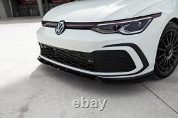 Adjustable front spoiler for VW VOLKSWAGEN Golf MK 8 GTI / GTE / R Line 2020+ with