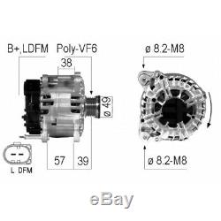 Alternator Volkswagen Polo (6r1, 6c1) 1.4 Gti 132kw 180cv 05/2010 Eb591g V116