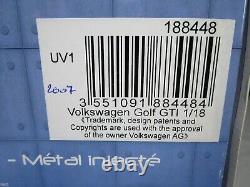 Ar654 Norev 1/18 Vw Volkswagen Golf V Gti 2005 Silver Met 188448 Very Good Condition