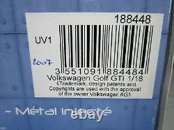 Ar654 Norev 1/18 Vw Volkswagen Golf V Gti 2005 Silver Met 188448 Very Good State