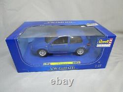 Ar657 Revell 1/18 Vw Volkswagen Golf Gti Bleue Ref 08862 Very Good State