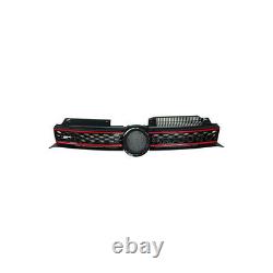 Black And Red Volkswagen Golf 6 Gti Front Grille 2009-2013