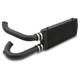 Black Front-mount Intercooler Kit For Volkswagen Vw Golf Mk4 1.8t Gti 97-03