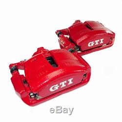 Brakes Front Rear Vw Golf Gti 7 VII Performance Brake Calipers Red