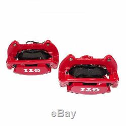 Brakes Front Rear Vw Golf Gti 7 VII Performance Brake Calipers Red