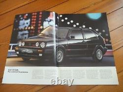 Brochure 1990 Vw Golf Gti G60 16s Edition One Prospekt Dépliant Prospectus