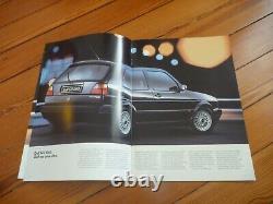 Brochure 1990 Vw Golf Gti G60 16s Edition One Prospekt Dépliant Prospectus