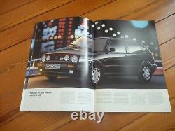 Brochure 1990 Vw Golf Gti G60 16s Edition One Prospekt Dépliant Prospectus