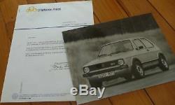 Brochure Press Kit Folder Photo 1975 Vw Golf Gti Prospekt Catalog Leaflet