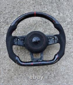 Carbon Fiber Bare Alcantara Steering Wheel GOLF 7 GTI