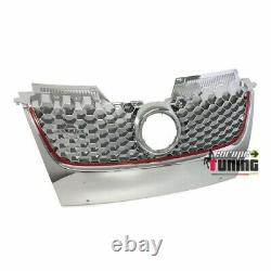 Chrome Grille Sport Red Tape For Vw Volkswagen Golf Gti 5 Sport & R32