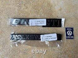 Complete badge set Mk1 Golf GTI Tintop Cabriolet NEW OEM NOS