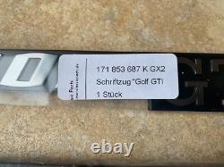 Complete badge set Mk1 Golf GTI Tintop Cabriolet NEW OEM NOS
