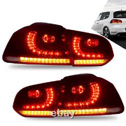 E32 LED Rear Lights for 2008-2013 Volkswagen VW GOLF 6 MK6 VI GTI GTD R TSI 2X