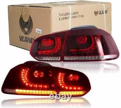 E32 LED Rear Lights for 2008-2013 Volkswagen VW GOLF 6 MK6 VI GTI GTD R TSI 2X