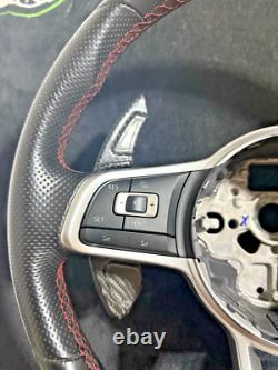 Flat Multifunction Leather Steering Wheel Volkswagen Golf VII GTI Genuine