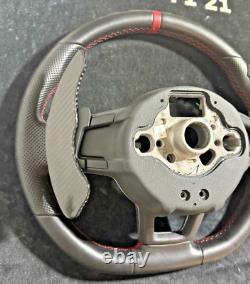 Flat Multifunction Leather Steering Wheel Volkswagen Golf VII GTI Genuine