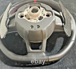Flat Multifunction Leather Steering Wheel Volkswagen Golf VII GTI Genuine