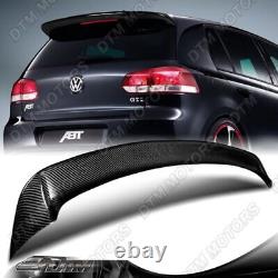 For 2010-2013 Volkswagen Golf 6 MK6 Gti Genuine Carbon Fiber Rear Spoiler