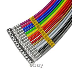 For Volkswagen Golf MK4 1.8 Turbo GTi 97-02 Black HEL Brake Lines Stah