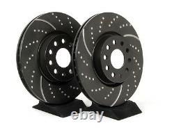 Front Brake Discs Rained / Drilled Ebc 312 For Volkswagen Golf 6 Gti