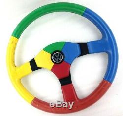 Genuine Leather Steering Momo Benetton, Harlequin Vw Polo Gti Golf Etc 7d