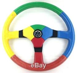 Genuine Leather Steering Momo Benetton, Harlequin Vw Polo Gti Golf Etc 7d