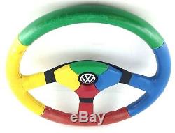 Genuine Leather Steering Momo Benetton, Harlequin Vw Polo Gti Golf Etc 7d