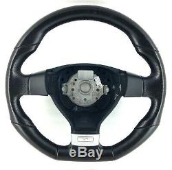 Genuine Vw Golf R32 Black Leather Steering Wheel Passat Polo Etc. Gti 3e