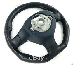 Genuine Vw Golf R32 Black Leather Steering Wheel Passat Polo Etc. Gti 3e