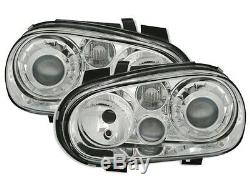 Headlights Taillights Volkswagen Golf 4 Gti Sdi Tdi 9 Smooth Ice Chrome Look R32