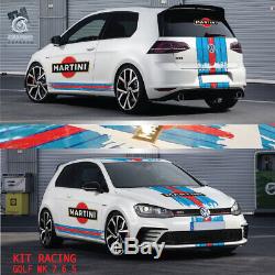 Kit Racing Golf Gti Mk 7 6 5 Decal Stickers Volkswagen Le Mans