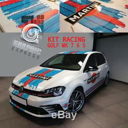 Kit Racing Golf Gti Mk 7 6 5 Decal Stickers Volkswagen Le Mans