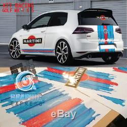 Kit Racing Golf Gti Mk 7 6 5 Decal Stickers Volkswagen Le Mans