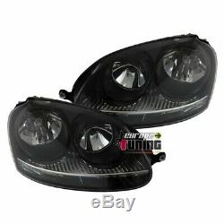 Lighthouses Avants Fund A Black & Chrome Volkswagen Vw Golf 5 Gti Lights Pack 002