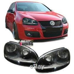 Lighthouses Avants Fund A Black & Chrome Volkswagen Vw Golf 5 Gti Lights Pack 002