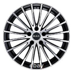 Mak Fatale Wheels Rims for Volkswagen Golf VIII Gti 8x18 5x112 Ice Black Zlm